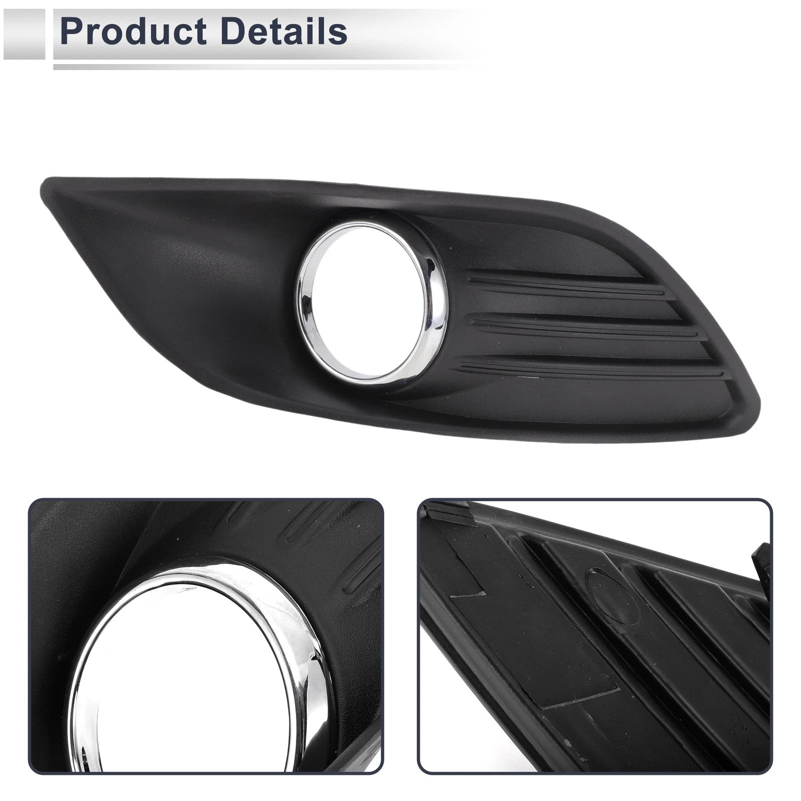 1 Pc Fog Light Grill for Ford Focus Mk2 (2009–2012) Black