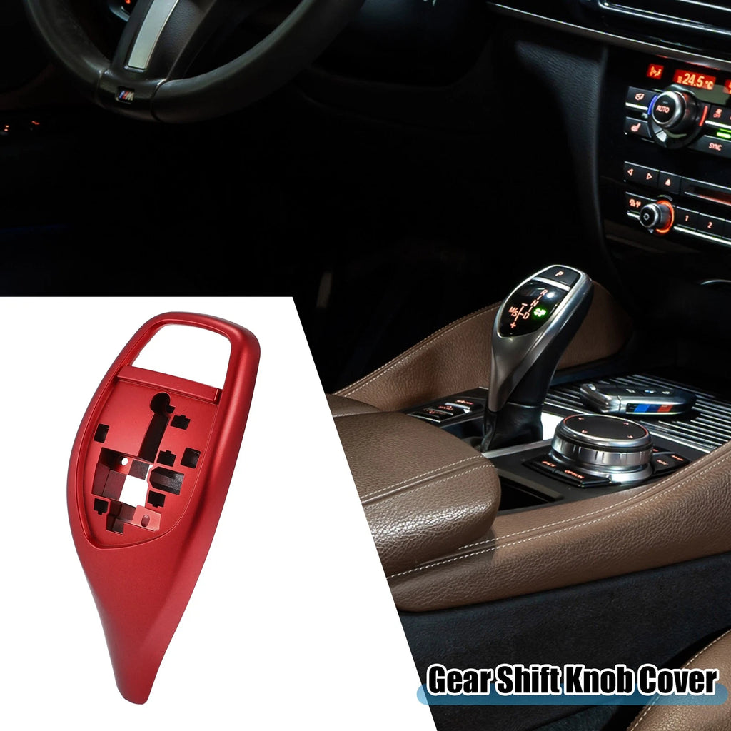 Gear Shift Lever Cover for BMW 1 2 3 4 5 6 7 Series X3 X4 (F30) Red