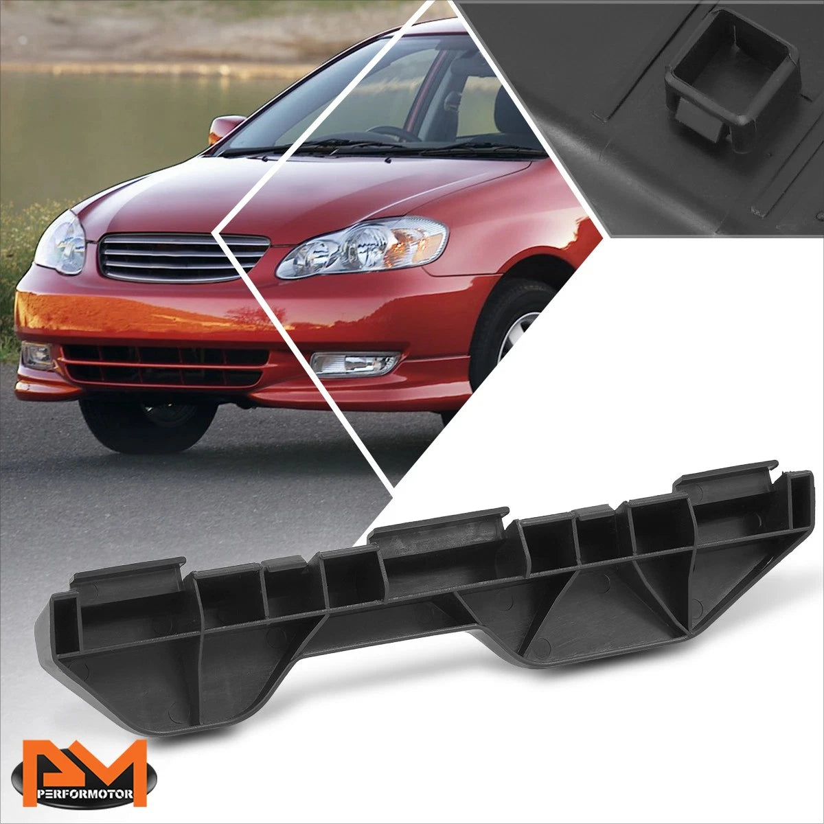 Rear Passenger Bumper Cover Retainer Support Bracket for Toyota Corolla (2003–2008)
