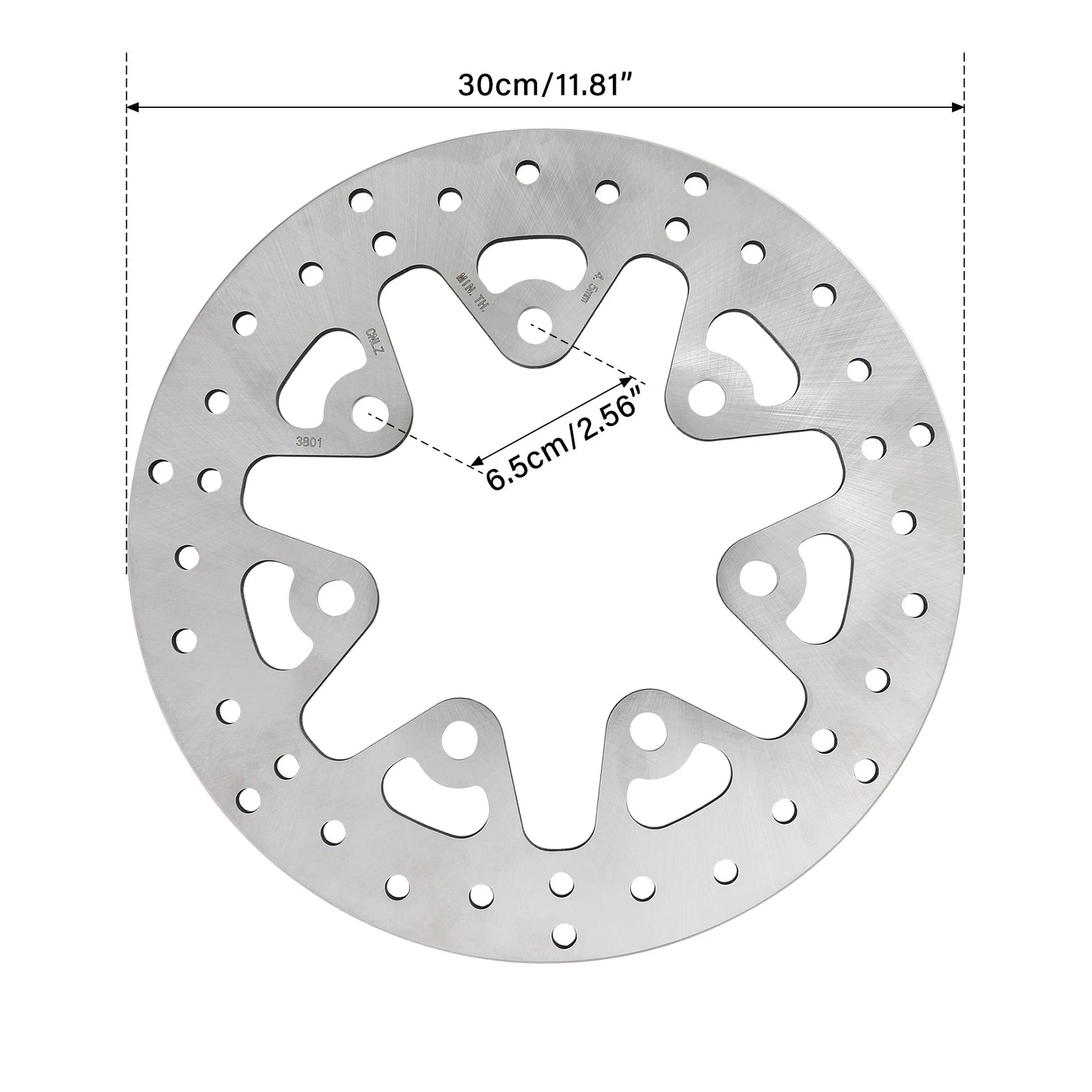 Front Brake Disc Rotor & Bolts for Harley Touring Electra Glide (2014–2025)