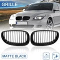 Matte Black Grille for BMW E60 E61 528i 535i 525i 530i 530xi 545i M5 (2003–2009)