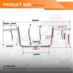 Chrome Pre-Wired 10" Ape Hangers Handlebar for Harley Electra Glide (2014–2023)
