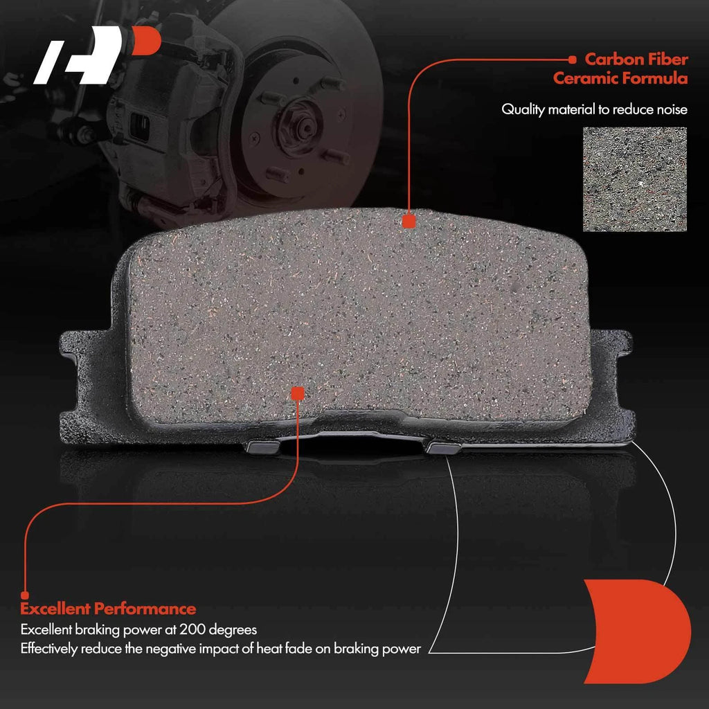 Rear Ceramic Brake Pads for Toyota Camry Highlander Lexus (2002–2006)