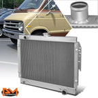 3-Row Aluminum Core Radiator for Dodge Pickup Plymouth Trailduster (1970–1979)