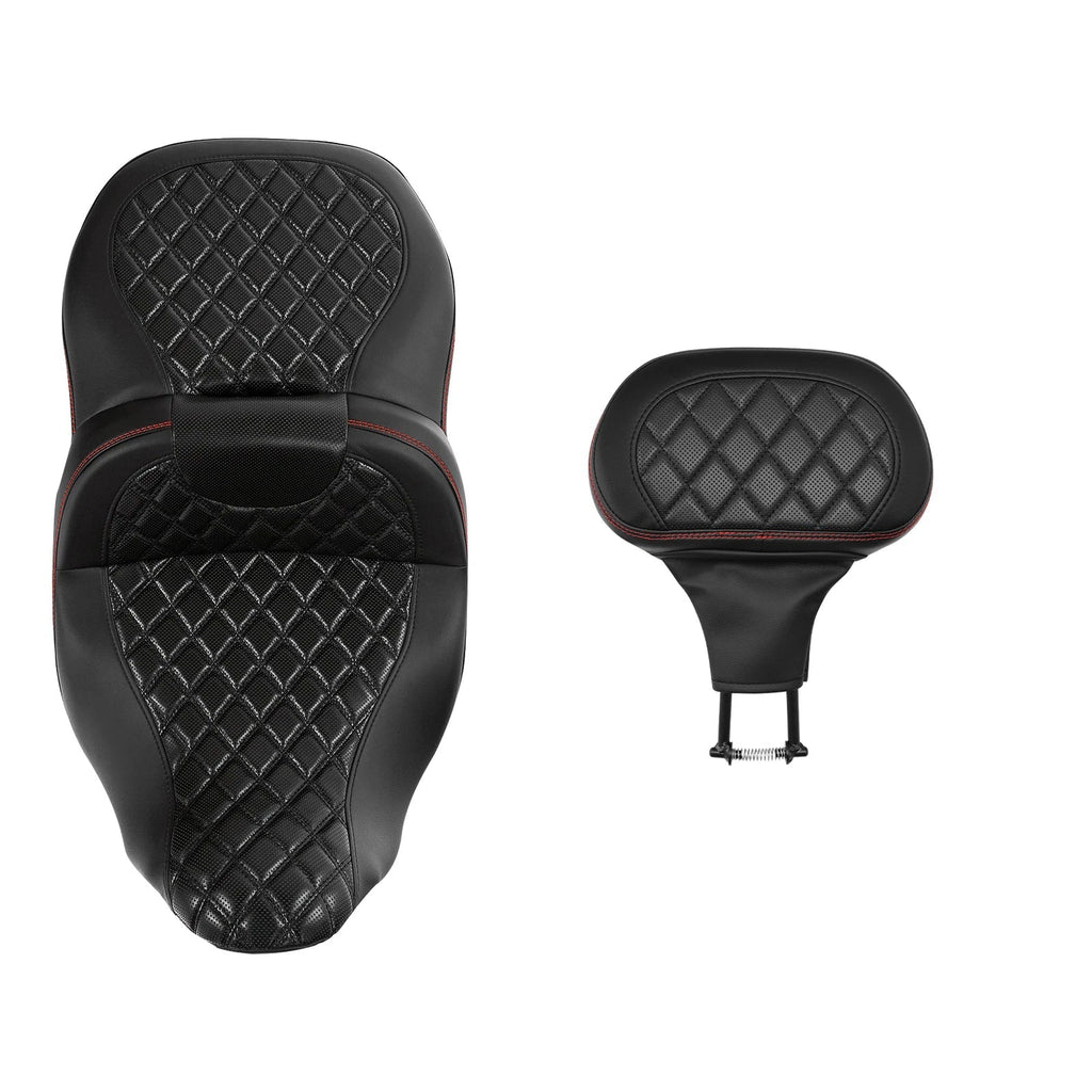 Driver Passenger Seat Backrest for Harley Electra Tri Glide (2009-2023)