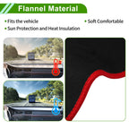 Dashboard Cover for Suzuki Alto (2019–2022) Black Red Trim Flannel 1 Pc