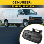 Rear Passenger Side Exterior Door Handle for Chevy Express GMC (1996–2009)