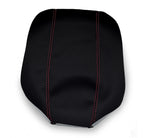 Console Lid Armrest Cover for BMW X5 E53 (2000–2006) Carbon Fiber Red Stitch