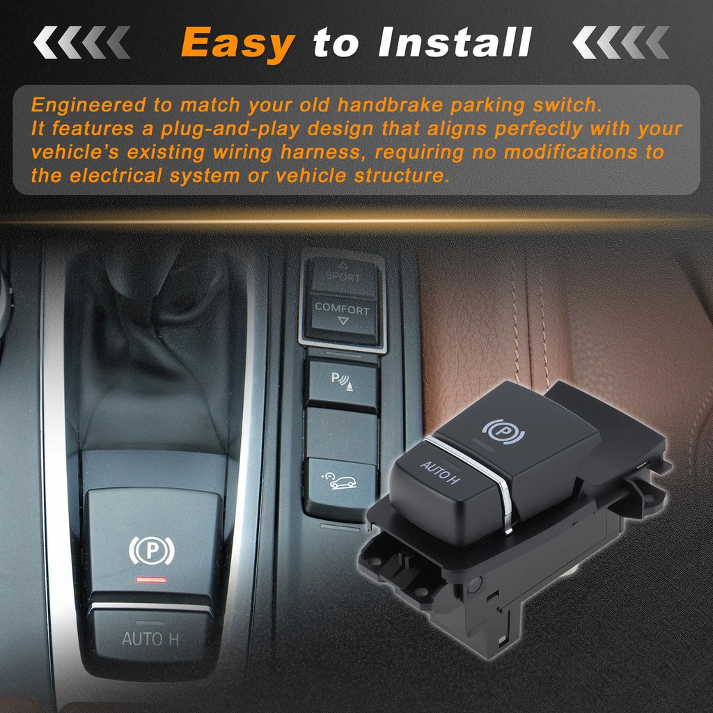 Parking Brake Switch 61319349036 for BMW X5 F15 F85 (2014–2018) & X6 F16 (2014–2019)