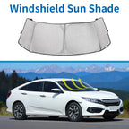 Car Window Cover for Honda N-BOX JF5/JF6 Series Aluminum Film Black