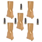5 Pieces Bucket Teeth with Flex Pins for Crawler Tractor