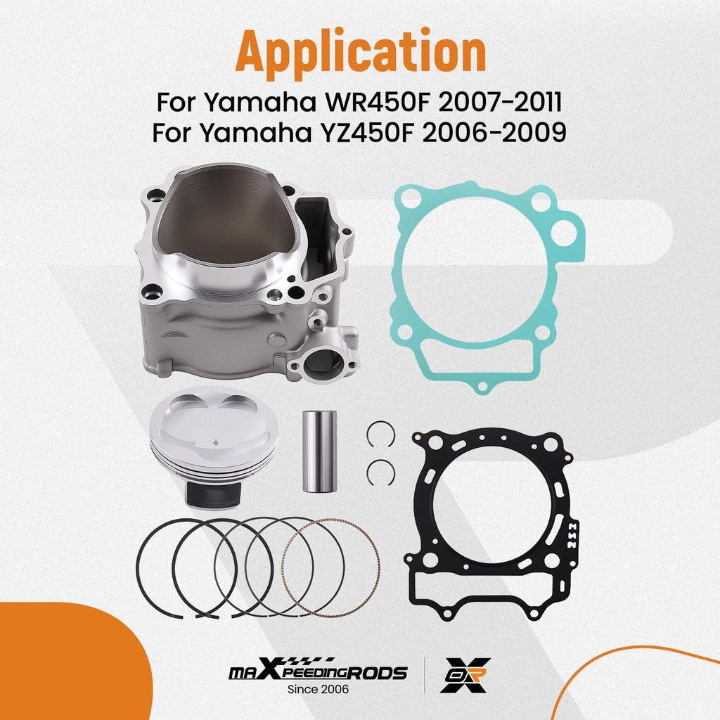 95mm Bore Cylinder Piston Kit for Yamaha YFZ450R YFZ450X (2009–2026) w/ Gasket Set