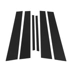 6 Pcs Door Pillar Window Trim for Honda Accord (2008–2012) Black