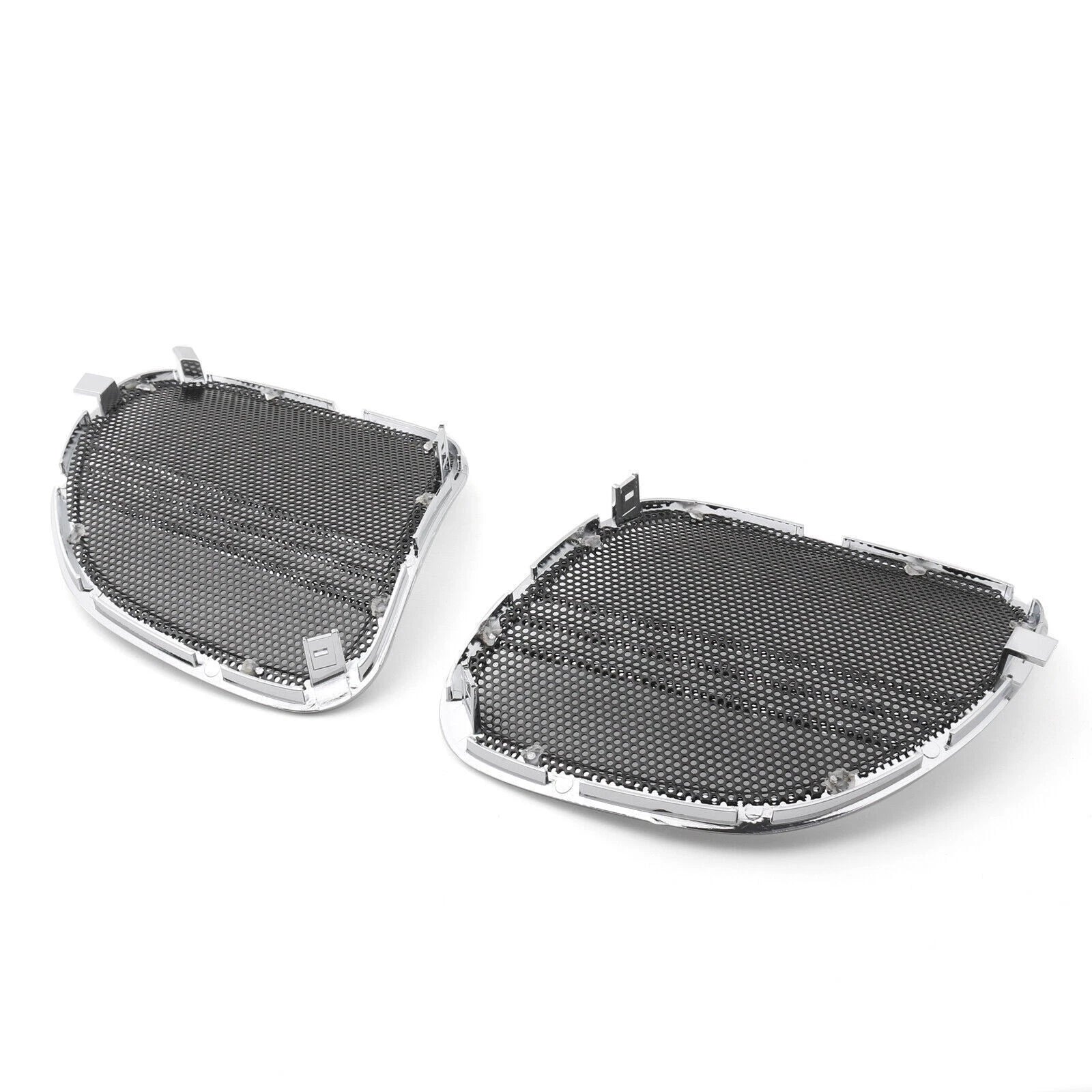 Tri-Line Speaker Cover Grills for Harley Road Glide FLTRX (2015–2018) Chrome