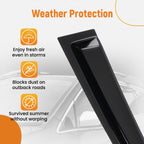 Set of 4 Window Visor Rain Guards for Nissan Maxima (2016–2023) Black