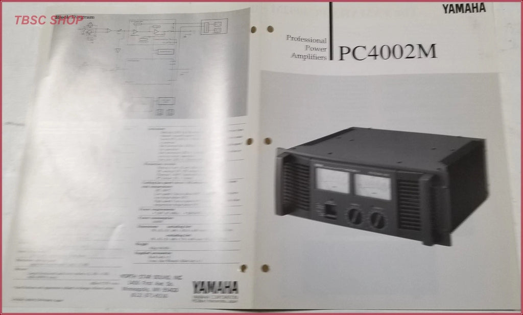 Yamaha PC4002M Power Amplifier for Yamaha PC4002M