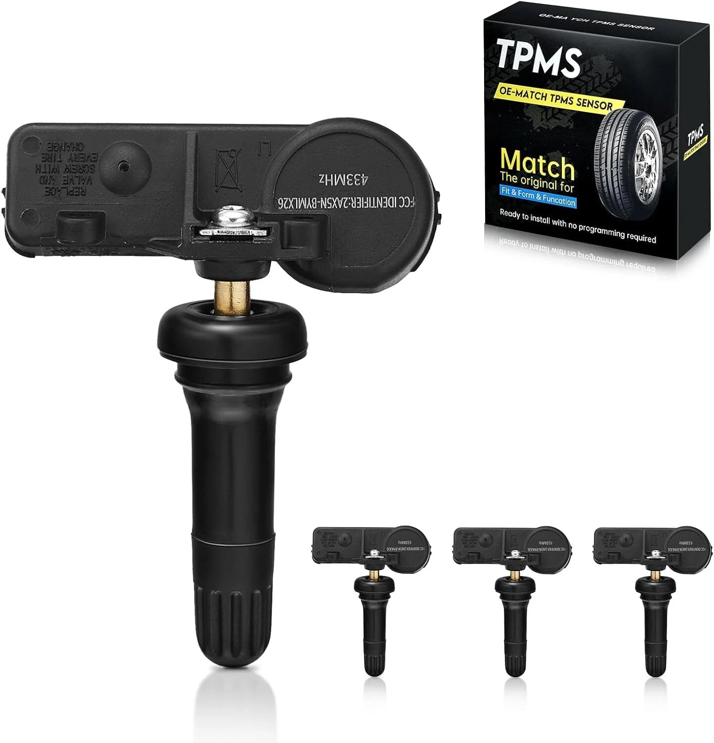 Set of 4 TPMS Tire Pressure Sensors for Dodge Durango (2011–2015)