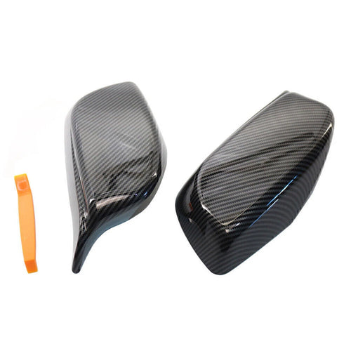 1 Pair ABS M Style Side Rearview Mirror Cover Caps for BMW 5 6 Series (2003–2010)
