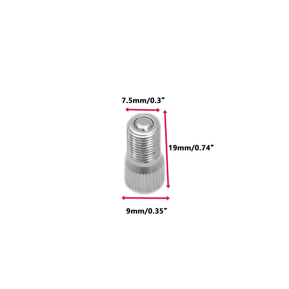 Set of 4 Chrome Tyre Wheel Valve Stem Cap Extensions for Car Truck