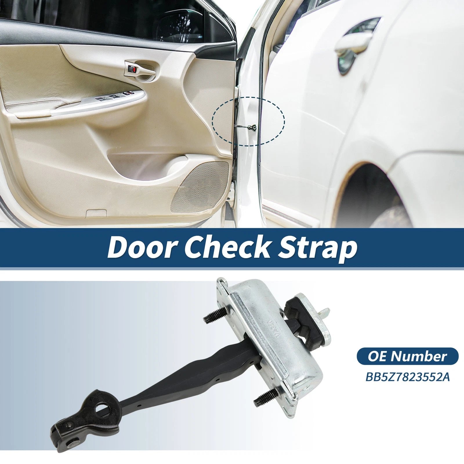 Door Check Strap for Ford Police Interceptor Utility 3.5L (2013–2019) No.BB5Z7823552A