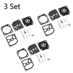 Set of 3 Carburetor Repair Kits for STIHL HS45 FS55 FS38 BG45 ZAMA RB-100