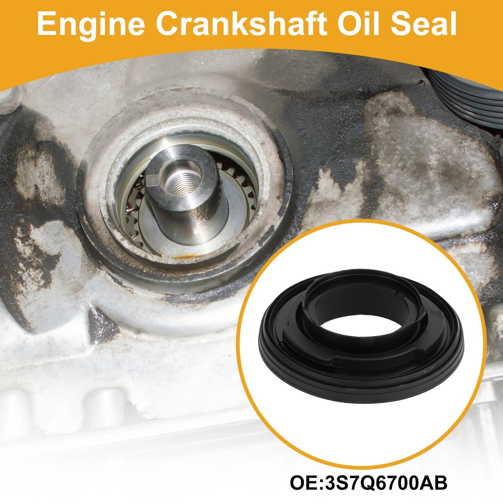 1 Pc Front Crankshaft Oil Seal for Ford Transit 150 250 (2018–2019) No. 3S7Q6700AB