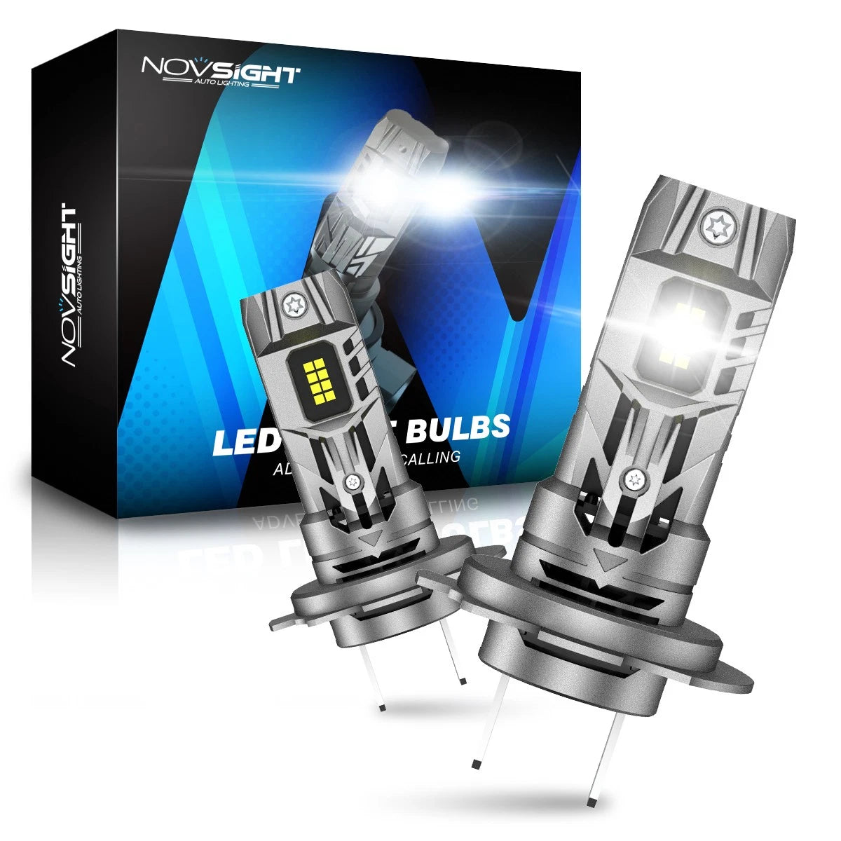 H7 LED Headlight Bulbs for NOVSIGHT (90W 20000LM 6500K)
