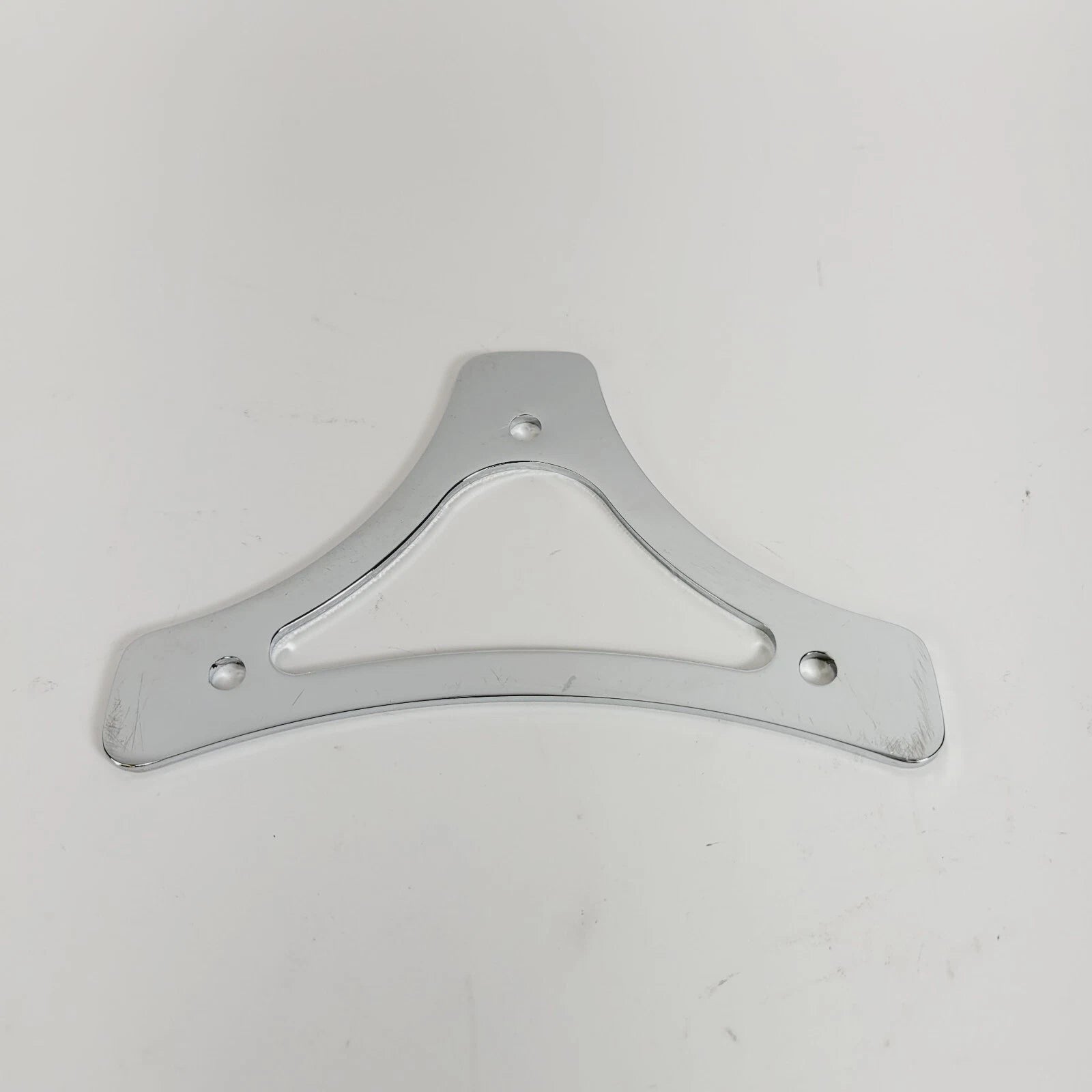 Chrome Sissy Bar Backrest Pad Mount Flat Plate for Harley Davidson Touring