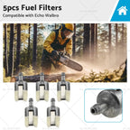 5x Fuel Filter for Homelite, Echo, Husqvarna, Stihl, Poulan Chainsaws