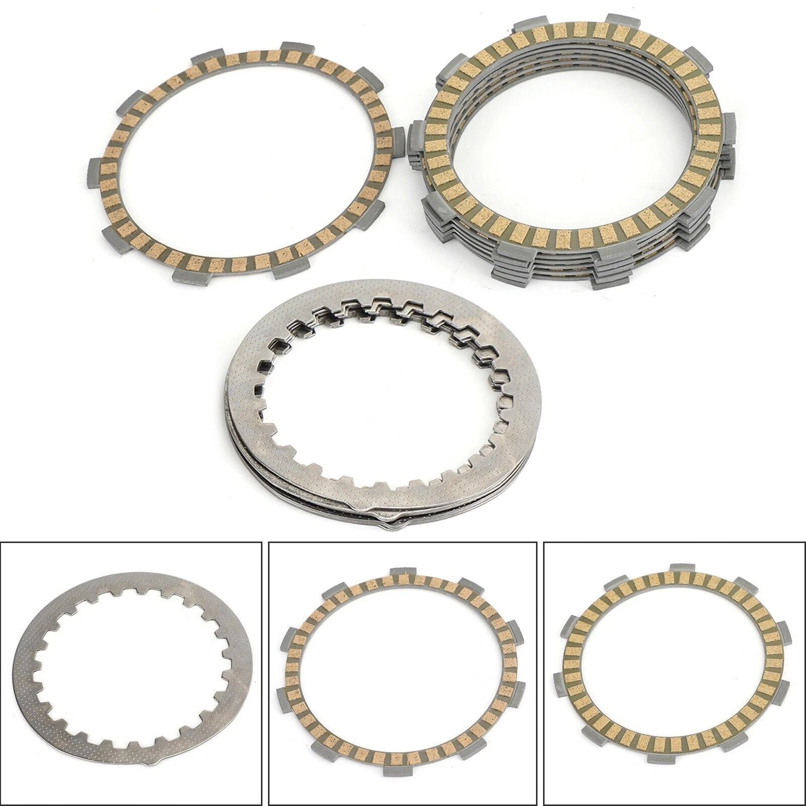 Clutch Kit Steel & Friction Plates for Yamaha DT SDR TDR TZR 125 (1988–2007)