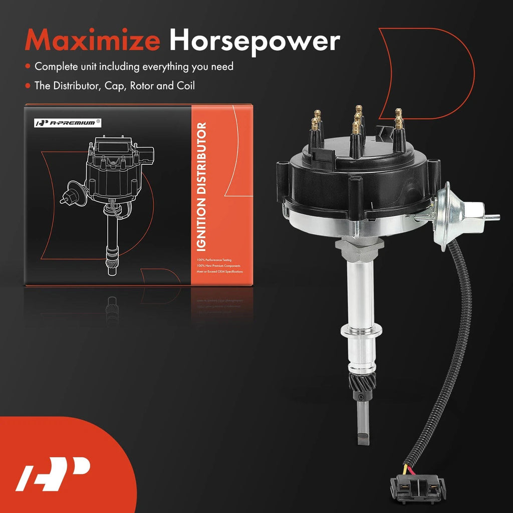 Ignition Distributor with Cap & Rotor for Chevy Malibu Impala Camaro (1977)