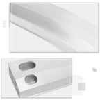 Set of 2 Rear Bumper Reinforcement Impact Absorbers for Lexus RX350 (2010–2015)
