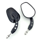 Black Big Side Racing Mirrors for Harley Touring Street Glide Road Glide Electra (2014–2023)