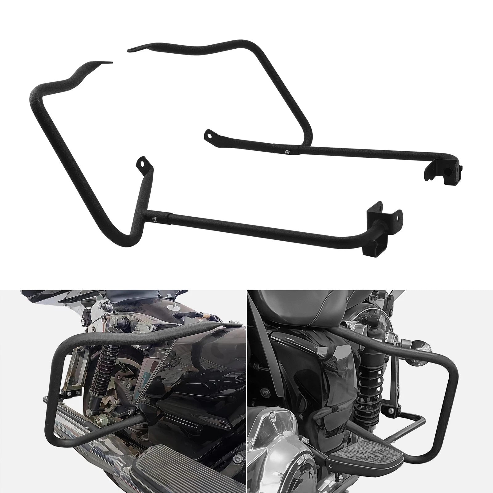 Saddlebag Bracket Guard Crash Bars for Harley Electra Street Road Glide (2014–Present)