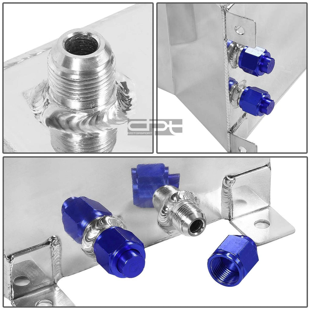 2.5 Gallon Lightweight Polished Aluminum Race Fuel Cell Tank + Level Sender