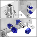 2.5 Gallon Lightweight Polished Aluminum Race Fuel Cell Tank + Level Sender