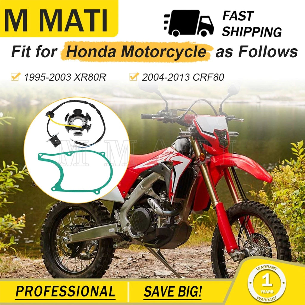 Stator & Gasket for Honda XR80R (1995–2003), CRF80 (2004–2013) 31120-GN1-691