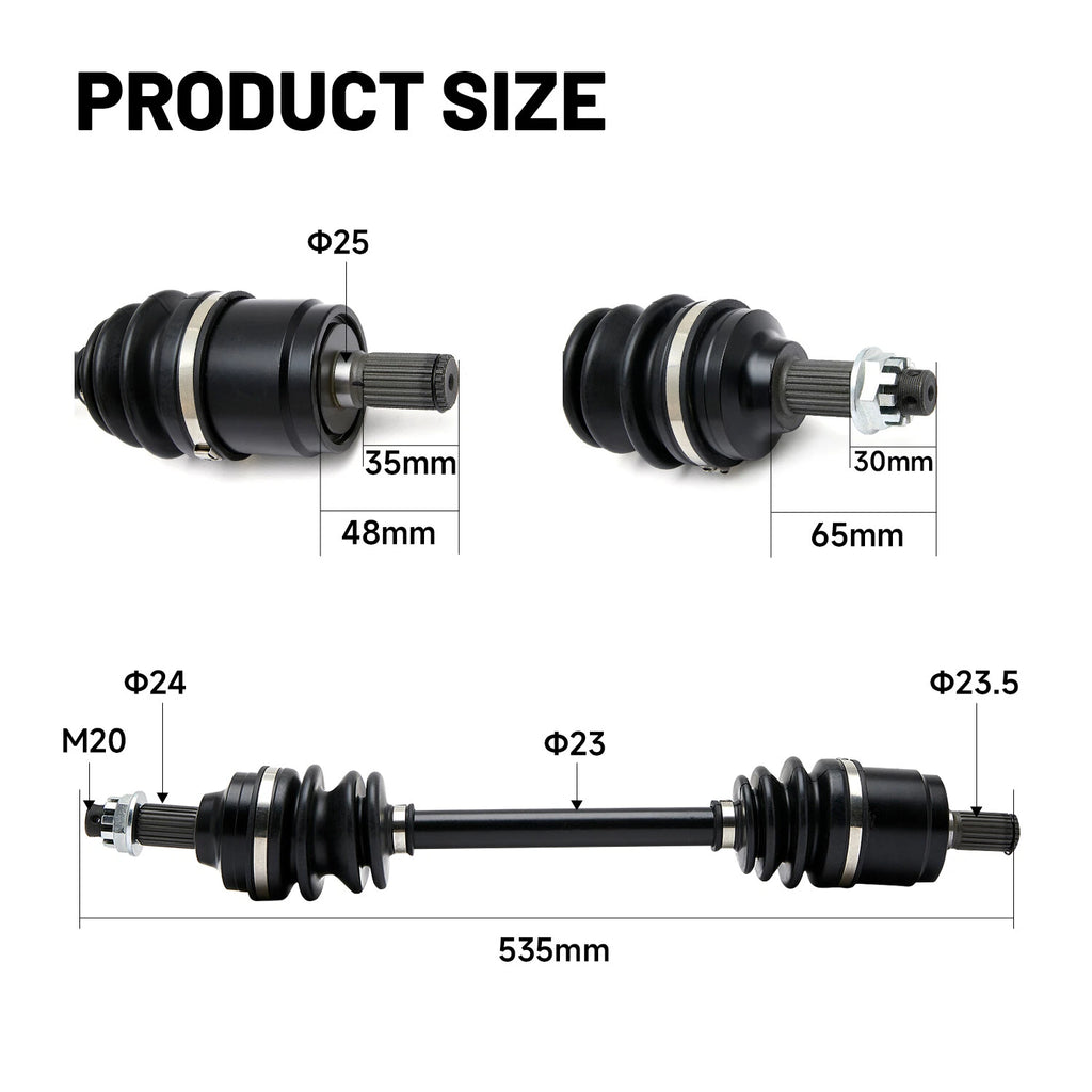 2X Rear CV Axle Drive Shaft for Honda Rancher 420, Foreman, Rubicon (2020–2021)