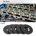 Set of 5 Oil Seal Rotary Shaft Seal Nitrile Rubber 40x90x8mm