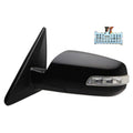 Replacement Ready to Paint Driver Power Door Mirror w/Heated Glass w/Turn Signal