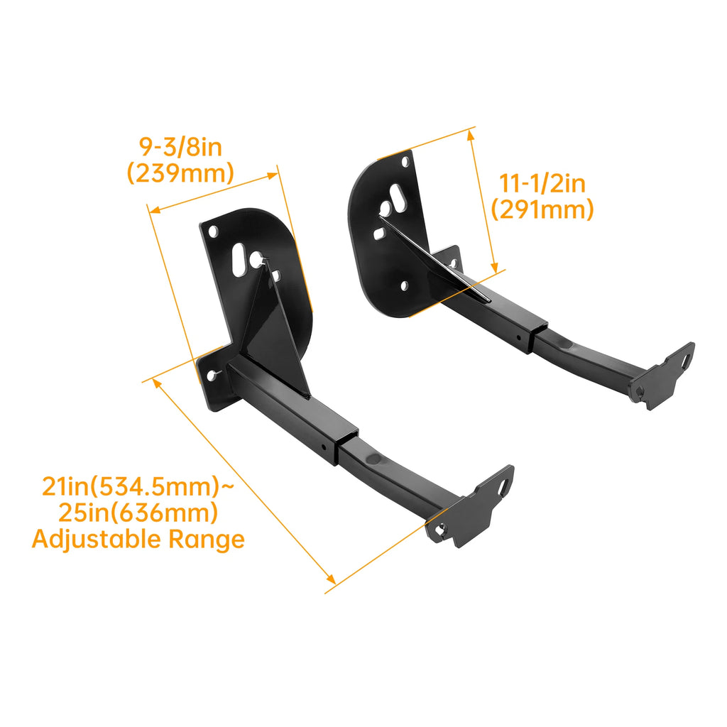 2X Front Camper Tie Down for Ford F250 F350 F450 (2011–2016) Powder Coated Black