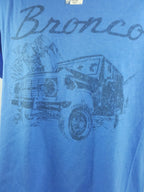 Ford Bronco T-Shirt Front Graphic Heather Blue for Ford Bronco (1966–1977)