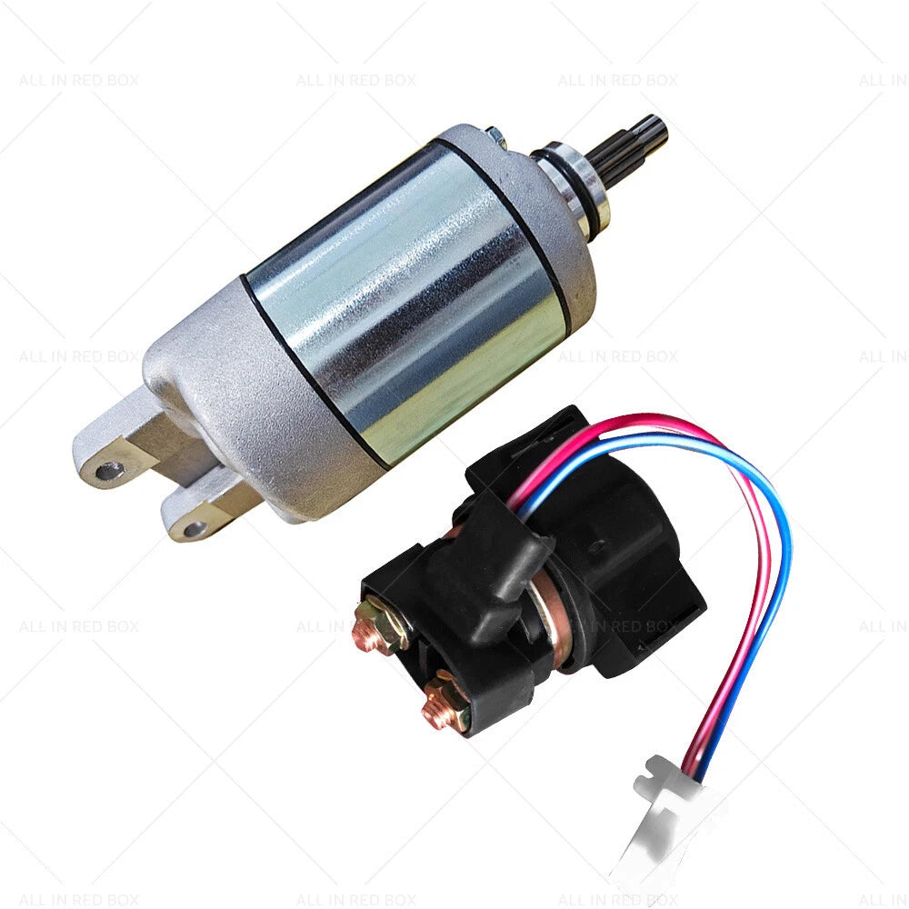 Starter Motor with Relay Solenoid for Honda TRX300 TRX300FW (1988–2000)