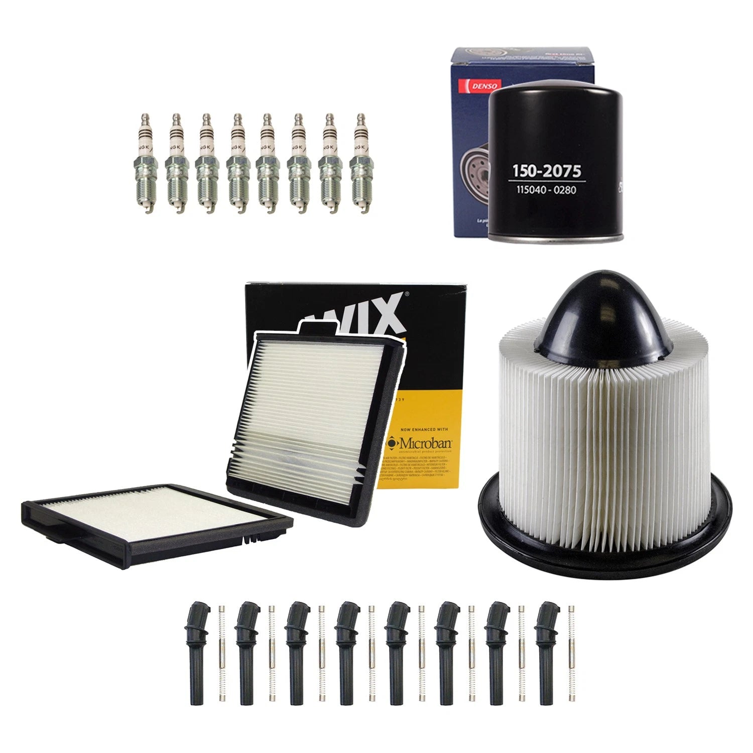 Tune Up Kit with 8 NGK Spark Plugs & Boots for Ford Expedition F-Series
