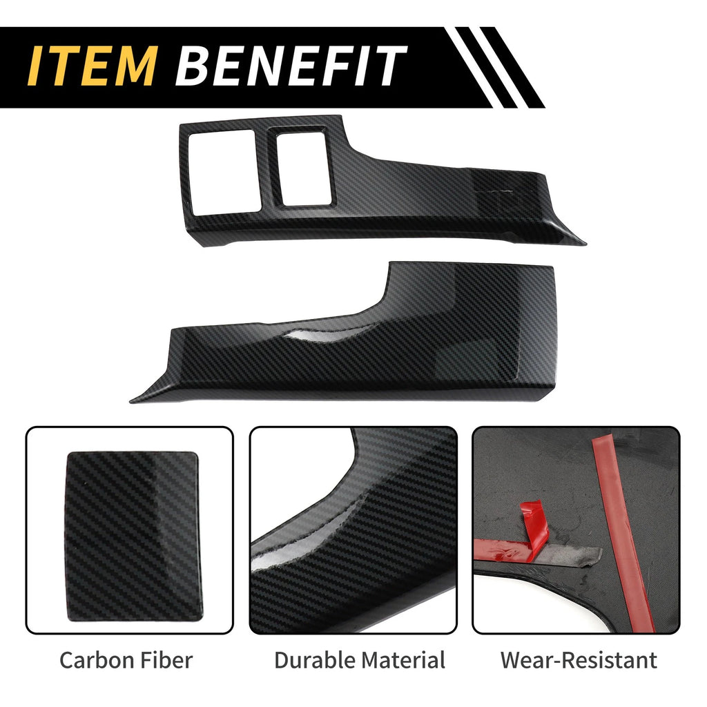 Set of 2 Dashboard Side Air Vent AC Outlet Cover Trim for Ford F-150 (2015–2020)