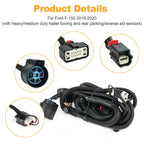 Rear Bumper Trailer Wiring Harness for Ford F-150 (2015–2020) with Park Aid