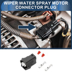 2 Pin Wiper Water Spray Motor Connector Plug for Nissan Teana (2003–2013)