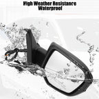 3 Pin Right Side Exterior Door Mirror Assembly Black for Honda Civic (2016-2021)