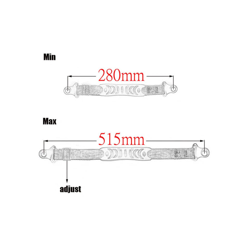 Adjustable Rear Pull Strap Sling Belt for Motorcycle Dirt Bike (280-515mm)
