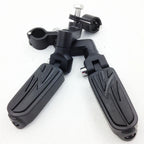 1" Flame Foot Peg Clamps for Yamaha Roadstar, Kawasaki Vulcan